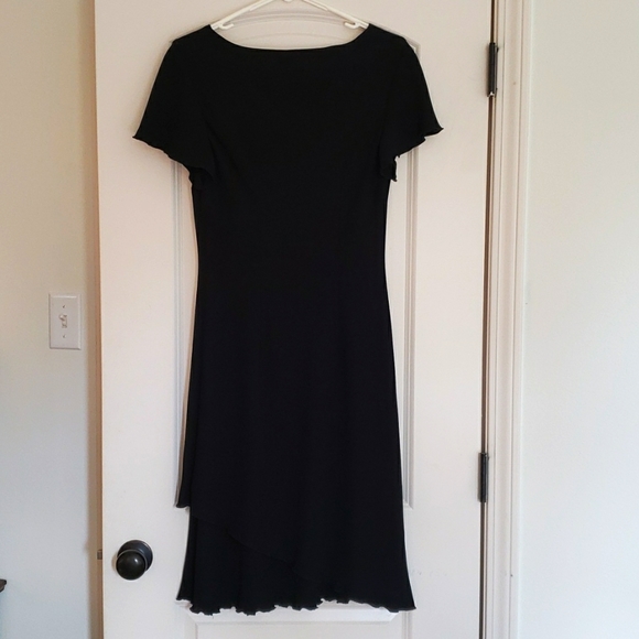 S. L. Fashions • Black Beaded Formal Knee Length Dress • Size 10 - Picture 3 of 6